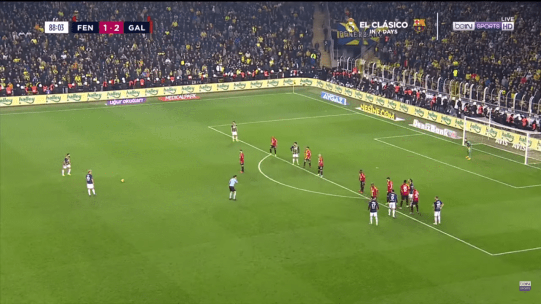 Fenerbahce free kick